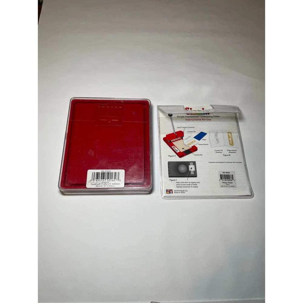 Sizzix Large Die Corner Frame 38-0162 & Picket Fence Embossing Folder 38-9530